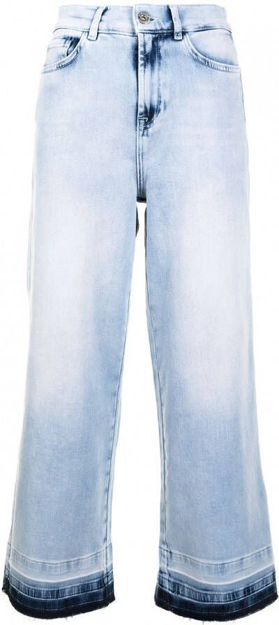 TWINSET Jeans met wijde pijpen Blauw