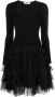 TWINSET Jurk met tule Zwart - Thumbnail 1
