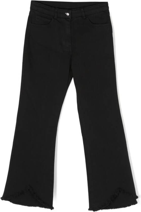TWINSET Kids Asymmetrische jeans Zwart