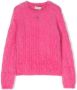 TWINSET Kids Kabelgebreide trui Roze - Thumbnail 1