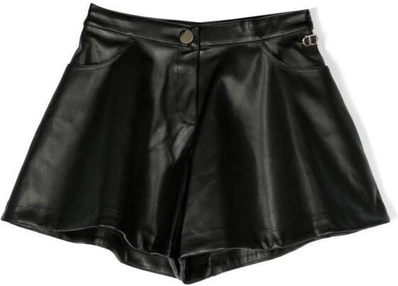 TWINSET Kids Shorts met wijde pijpen Zwart
