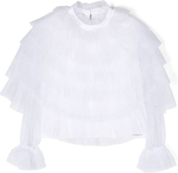 TWINSET Kids Gelaagde blouse Wit