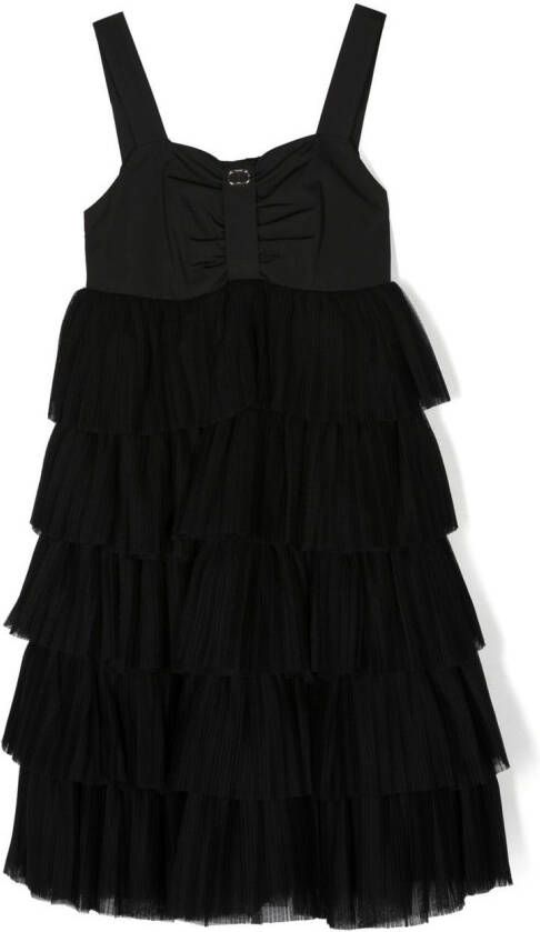 TWINSET Kids Gelaagde jurk Zwart
