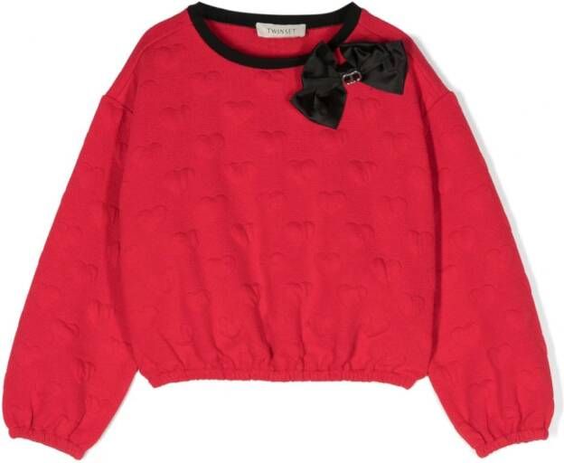 TWINSET Kids Trui met reliëf Rood