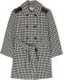 TWINSET Kids Trenchcoat met print Zwart - Thumbnail 1