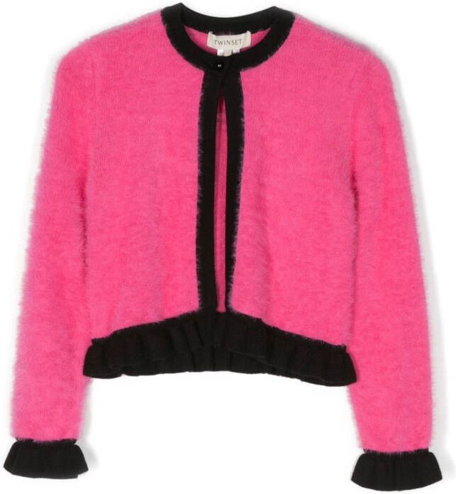 TWINSET Kids Vest met logoplakkaat Roze