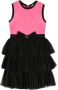 TWINSET Kids Midi-jurk met ruches Zwart - Thumbnail 1