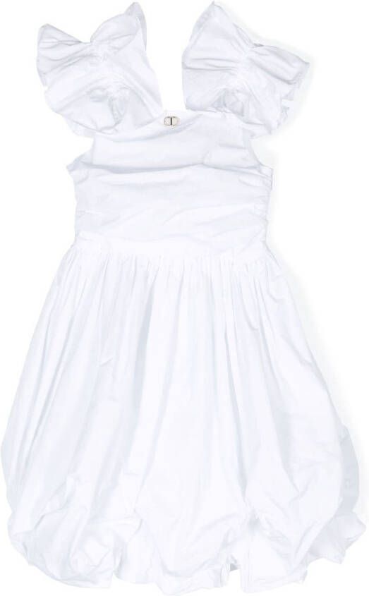 TWINSET Kids Mouwloze jurk Wit