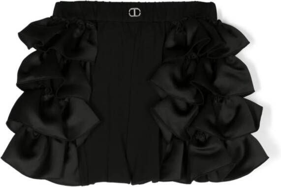 TWINSET Kids Shorts met ruches Zwart