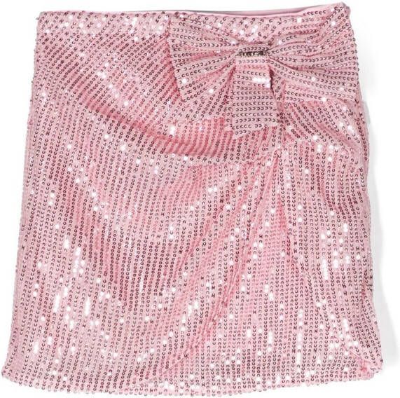 TWINSET Kids Rok verfraaid met pailletten Roze