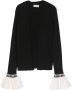 TWINSET Kids Trui met contrasterende cuffs Zwart - Thumbnail 1