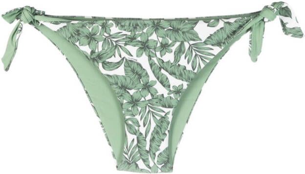 TWINSET Bikinislip met bladerprint Groen