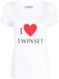 TWINSET T-shirt met logo Wit - Thumbnail 1