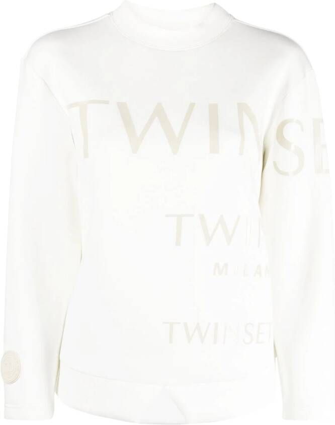 TWINSET Sweater met verlaagde schouders Wit
