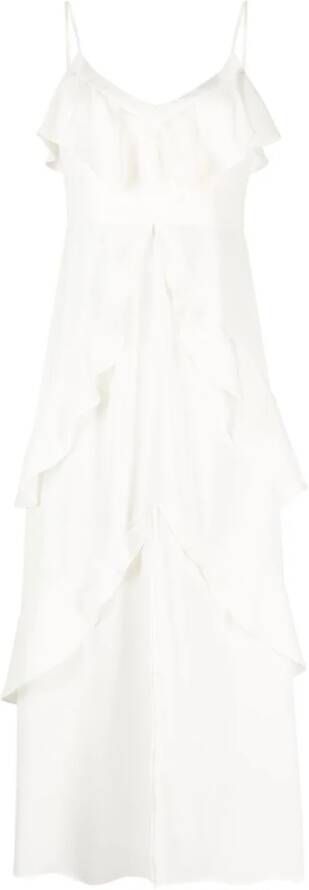 TWINSET Maxi-jurk met ruche Beige