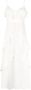TWINSET Maxi-jurk met ruche Beige - Thumbnail 1