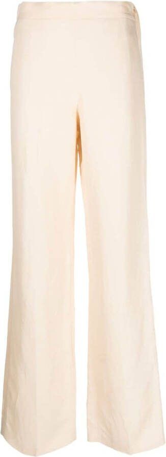 TWINSET Broek met wijde pijpen Beige