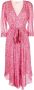 TWINSET Midi-jurk met gestrikte taille Rood - Thumbnail 1