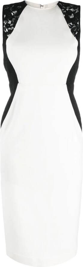 TWINSET Midi-jurk met kant Wit