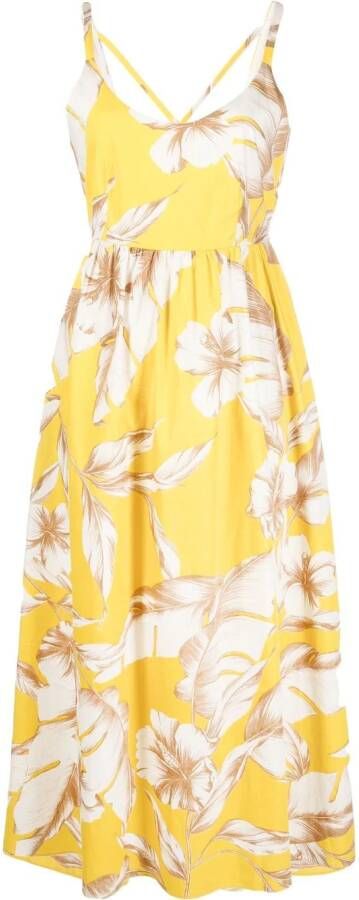 TWINSET Midi-jurk met print Geel