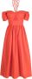TWINSET Off-shoulder mini-jurk Oranje - Thumbnail 1