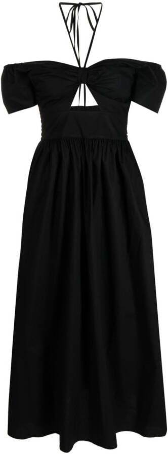 TWINSET Off-shoulder mini-jurk Zwart