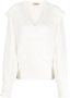 TWINSET Oval T pearl-embellished jumper Wit - Thumbnail 1