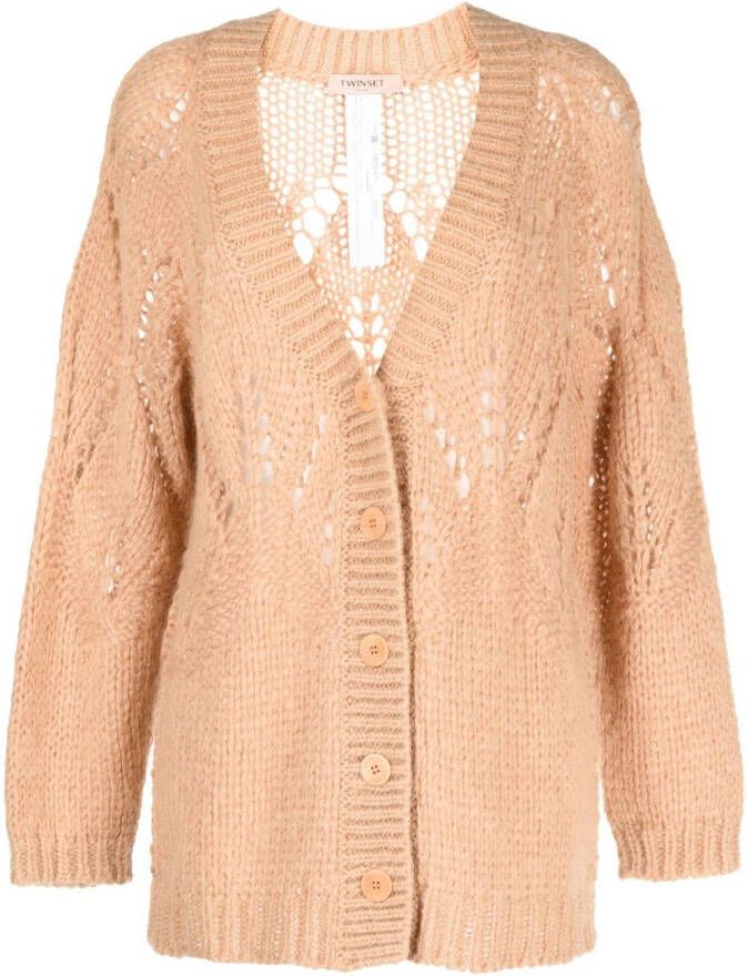 TWINSET Oversized vest Bruin