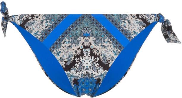 TWINSET Bikinislip met paisley-print Blauw