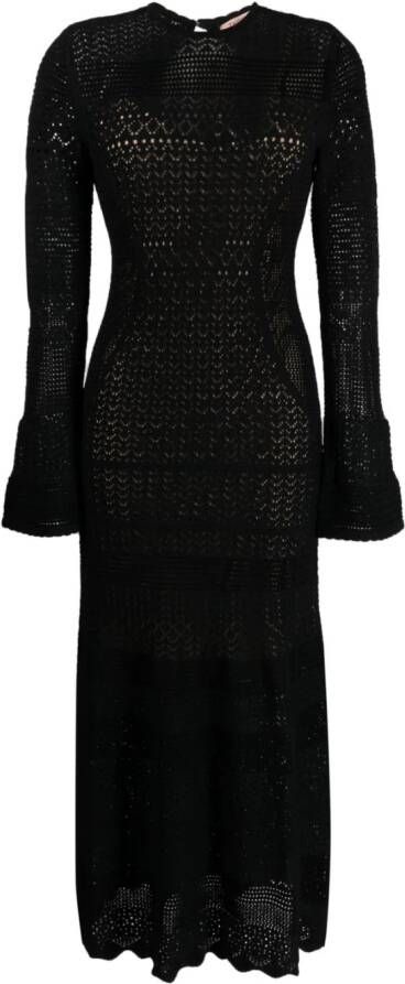 TWINSET Gebreide jurk Zwart