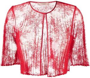 TWINSET Poppy short-sleeve blouse Rood