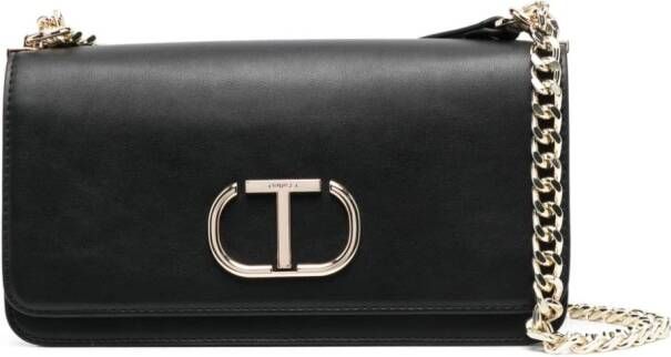 TWINSET Schoudertas met logoplakkaat Zwart