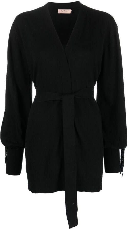 TWINSET Vest met pailletten Zwart