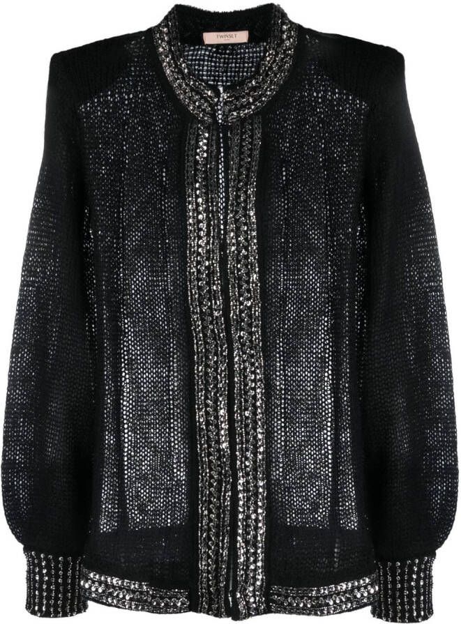 TWINSET Vest verfraaid met pailletten Zwart