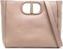 TWINSET Shopper met logoplakkaat Bruin - Thumbnail 1