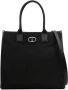 TWINSET Shopper met logoplakkaat Zwart - Thumbnail 1