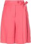 TWINSET Shorts met gestrikte taille Roze - Thumbnail 1