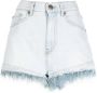 TWINSET Shorts met veren afwerking Blauw - Thumbnail 1