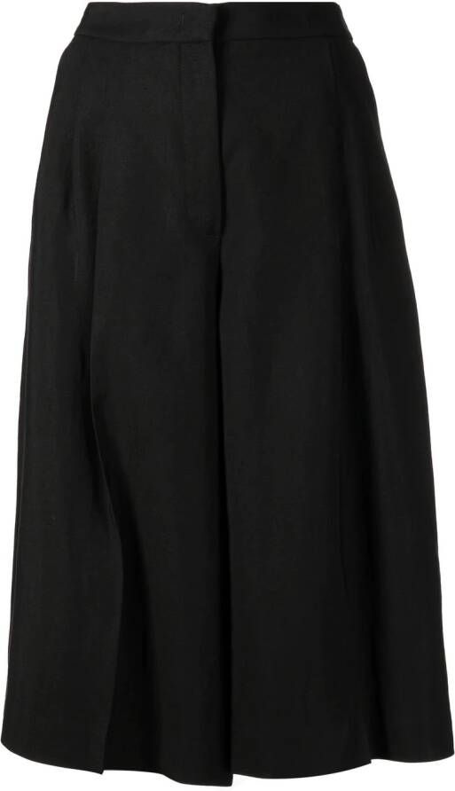 TWINSET Shorts met wijde pijpen Zwart