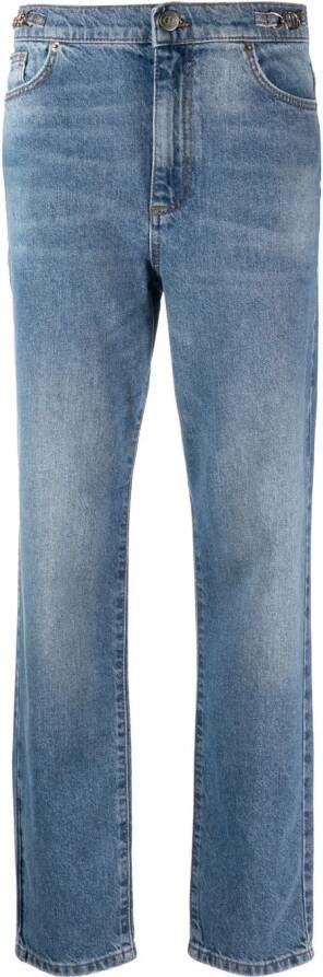 TWINSET Jeans met stonewashed-effect Blauw