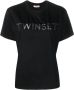 TWINSET T-shirt met logopatch Zwart - Thumbnail 1