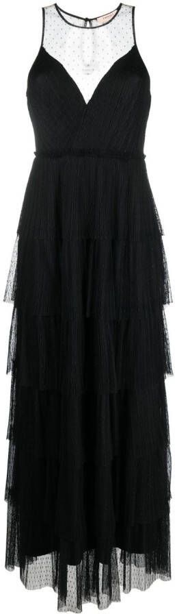 TWINSET Tulen jurk Zwart