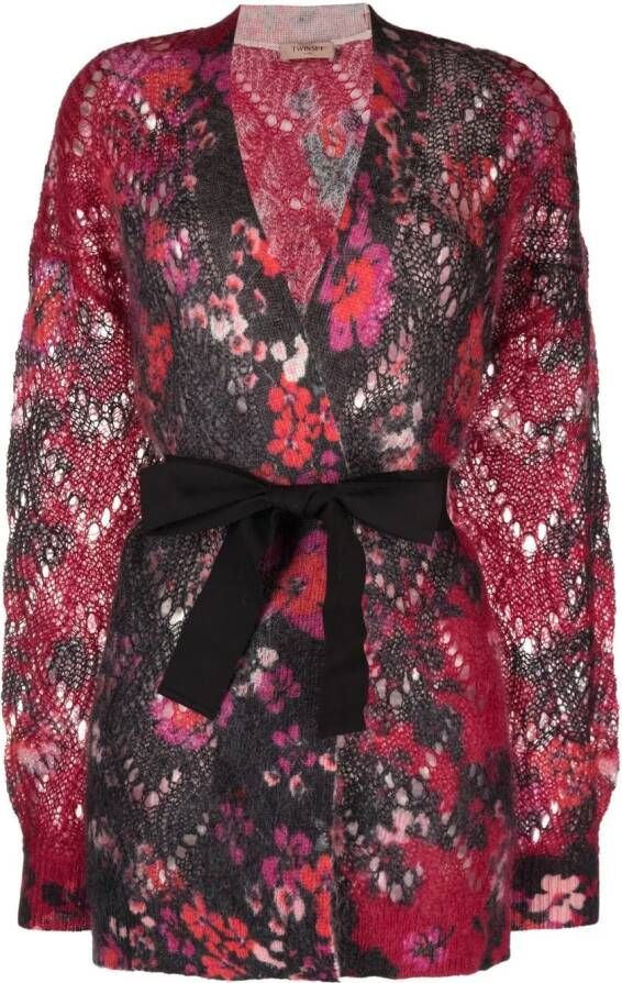 TWINSET Vest met bloemenprint Roze