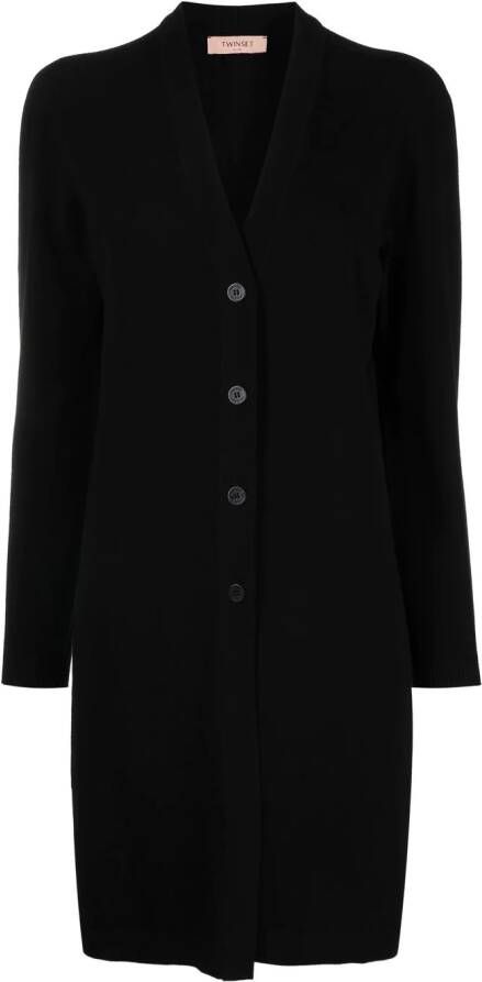 TWINSET Vest met zijsplit Zwart