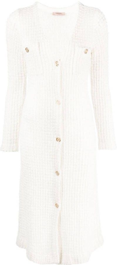 TWINSET Vestjurk met V-hals Wit