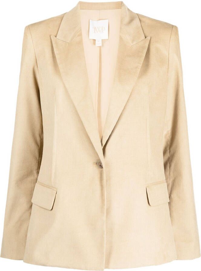 TWP Blazer met puntige revers Bruin