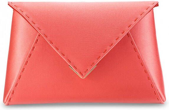 Tyler Ellis Lee Pouchet kleine clutch Rood