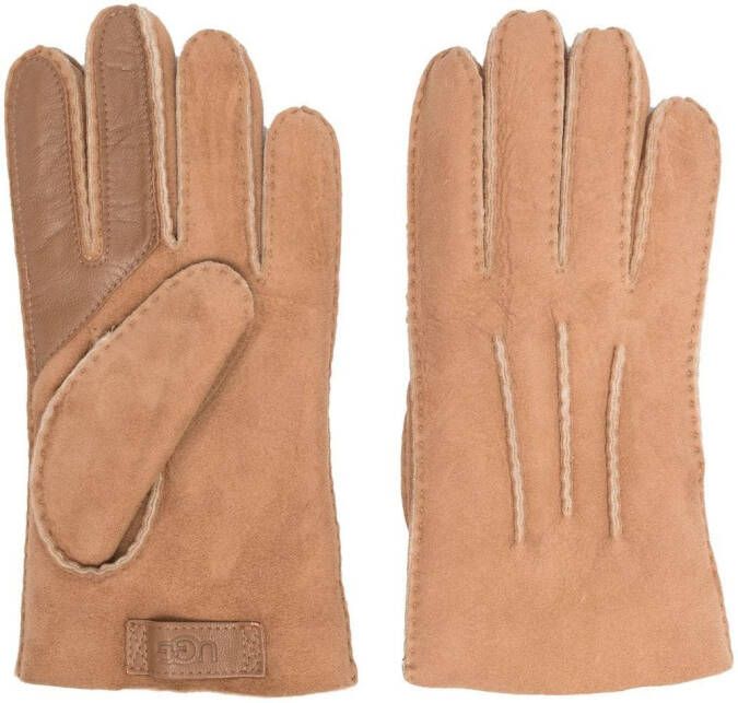 UGG Handschoenen met logopatch Bruin