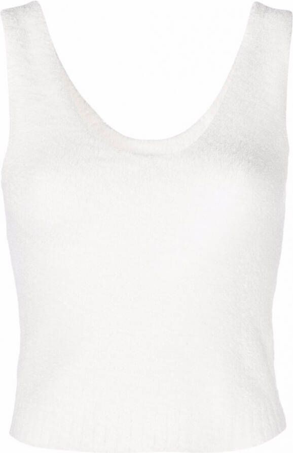 UGG Top van gerecycled-polyestermix Wit