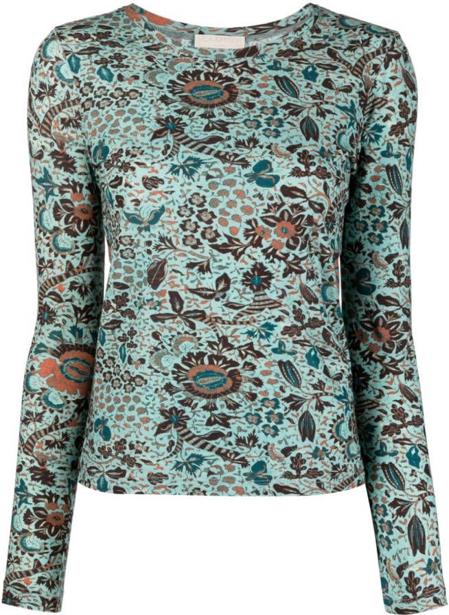 Ulla Johnson Sweater met abstracte print Blauw
